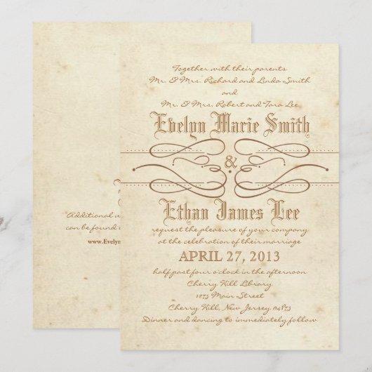 Uitnodiging voor weddenschappen in het winkelboek (Voorkant / Achterkant)