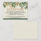 Uitnodiging voor weddenschappen informatiekaartje (Voorkant / Achterkant)