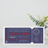 Uitnodiging voor weddenschappen met afspeelbiljett (Staand voorkant)