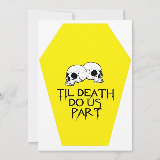 Uitnodiging voor weddenschappen met Coffin (Geel) (Achterkant)