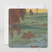 Uitnodiging voor weddenschappen met wielpaarden (Achterkant)