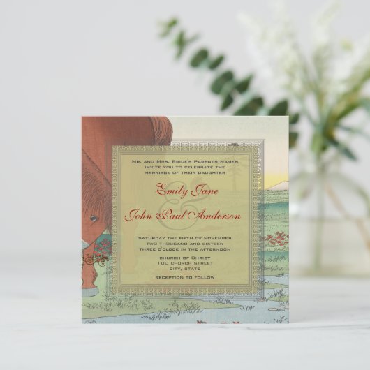 Uitnodiging voor weddenschappen met wielpaarden (Staand voorkant)