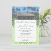 Uitnodiging voor weddenschappen op eilanden (Staand voorkant)