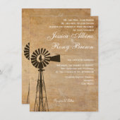 Uitnodiging voor weddenschappen op het platteland  (Voorkant / Achterkant)