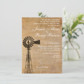 Uitnodiging voor weddenschappen op het platteland  (Staand voorkant)