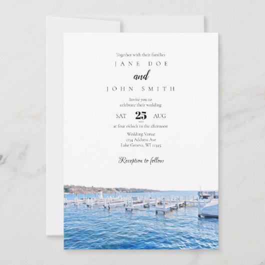 Uitnodiging voor weddenschappen over het meer van  (Voorkant)