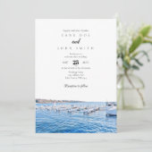 Uitnodiging voor weddenschappen over het meer van  (Staand voorkant)