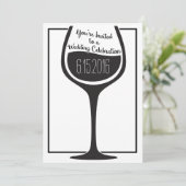 Uitnodiging voor weddenschappen over wijn (Staand voorkant)