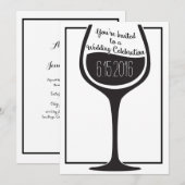 Uitnodiging voor weddenschappen over wijn (Voorkant / Achterkant)