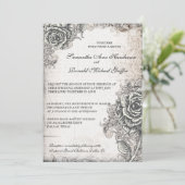 uitnodiging voor weddenschappen tussen Rozen (Staand voorkant)