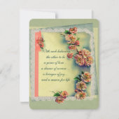  uitnodiging voor weddenschappen tussen Rozen (Voorkant)