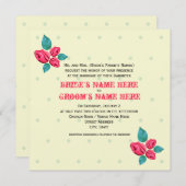  uitnodiging voor weddenschappen tussen Rozen (Voorkant / Achterkant)