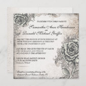  uitnodiging voor weddenschappen tussen Rozen (Voorkant / Achterkant)