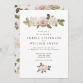  uitnodiging voor weddenschappen tussen Rozen (Voorkant / Achterkant)