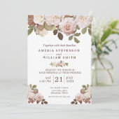  uitnodiging voor weddenschappen tussen Rozen (Staand voorkant)