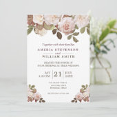  uitnodiging voor weddenschappen tussen Rozen (Staand voorkant)