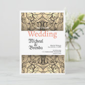  uitnodiging voor weddenschappen tussen Rozen (Staand voorkant)