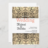  uitnodiging voor weddenschappen tussen Rozen (Voorkant / Achterkant)