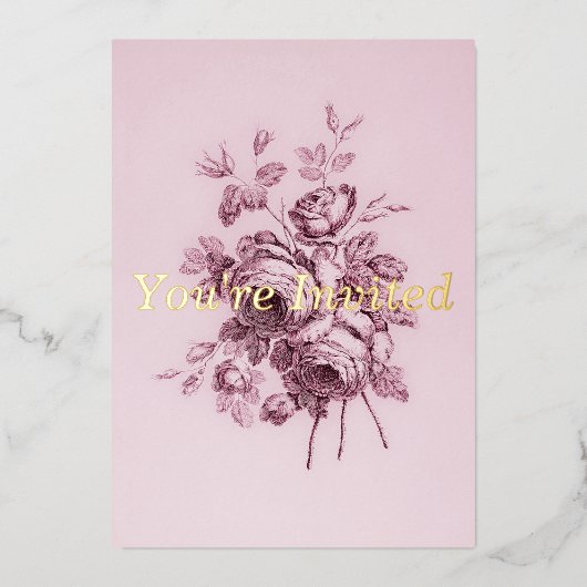  uitnodiging voor weddenschappen tussen Rozen (Voorkant)