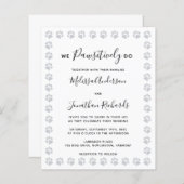 Uitnodiging voor weddenschappen via Elegant Paw (Voorkant / Achterkant)