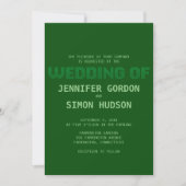 Uitnodiging voor "Wedding of Wedding" (Voorkant)