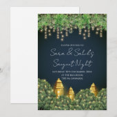 Uitnodiging voor Wedding Sangeet & digitale Sangee (Voorkant / Achterkant)