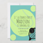 Uitnodiging voor wedstrijd van Tennis Ball Party (Voorkant)