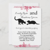 Uitnodiging voor wedstrijden met rondzwevende roze (Voorkant)