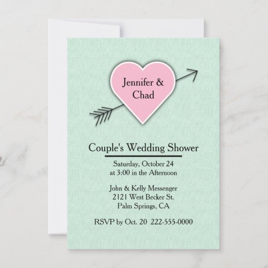 Uitnodiging voor weduwenwedstrijd van Mint Green C (Voorkant)