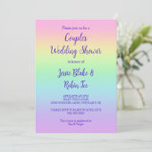 Uitnodiging voor weduwenweduwen bij pasteelregenbo (Staand voorkant)