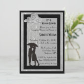 Uitnodiging voor weduweschowerparen (Staand voorkant)