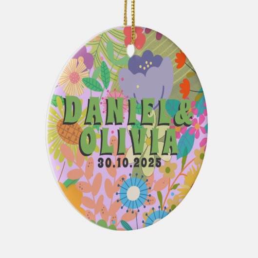 Uitnodiging voor weduwschap keramisch ornament (Rechts)