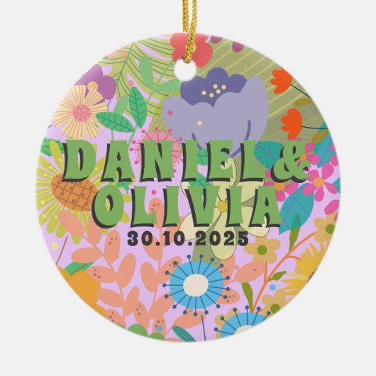 Uitnodiging voor weduwschap keramisch ornament (Voorkant)