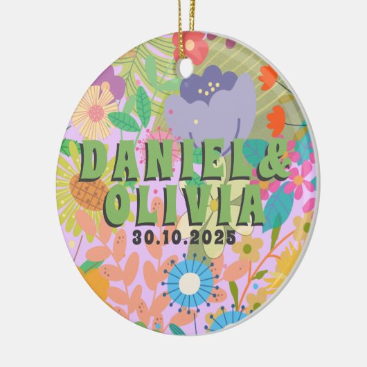 Uitnodiging voor weduwschap keramisch ornament (Links)