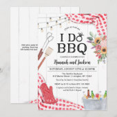 Uitnodiging voor weduwschap met BBQ (Voorkant / Achterkant)