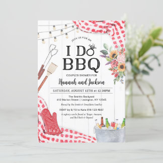 Uitnodiging voor weduwschap met BBQ