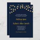 Uitnodiging voor weduwschap met een marinepartij (Voorkant / Achterkant)