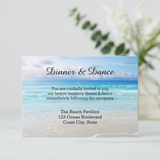 Uitnodiging voor weduwschap of bestemming (Staand voorkant)