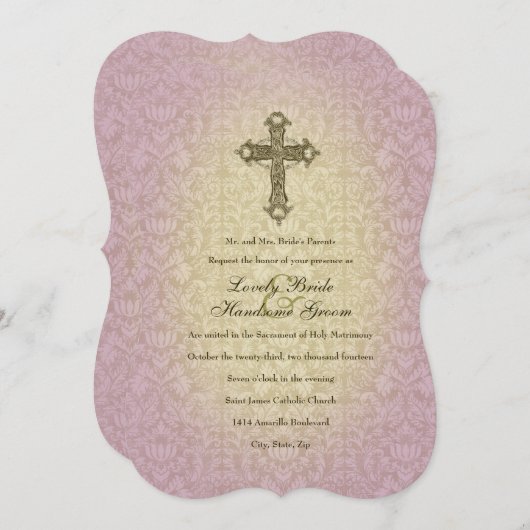 Uitnodiging voor weduwschap tussen de orchidee en (Voorkant / Achterkant)