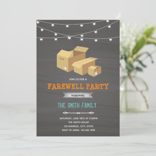 Uitnodiging voor weghalen (Staand voorkant)