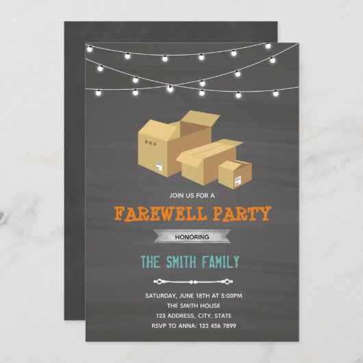 Uitnodiging voor weghalen (Voorkant / Achterkant)