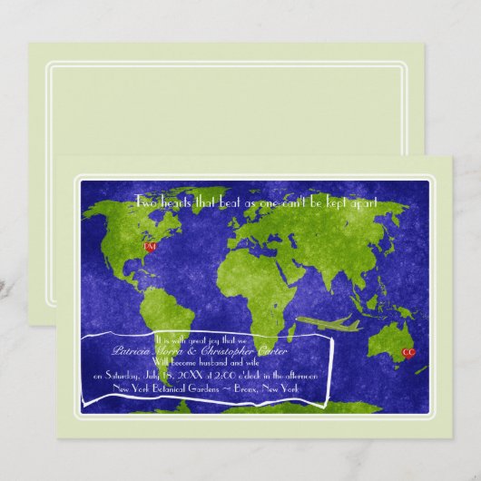 Uitnodiging voor wereldwijde weddenschappen op bes (Voorkant / Achterkant)