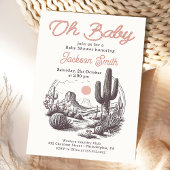Uitnodiging voor Western Baby shower