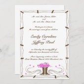 Uitnodiging voor Westerne bruiloft (Voorkant / Achterkant)