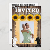 Uitnodiging voor Westerne bruiloft (Voorkant / Achterkant)