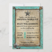 Uitnodiging voor Westerne bruiloft in Rustic Land (Voorkant)