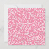 Uitnodiging voor westerne Cowgirl Horse Party (Achterkant)