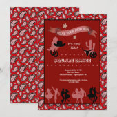 Uitnodiging voor Westerne dansers in het land (Voorkant / Achterkant)