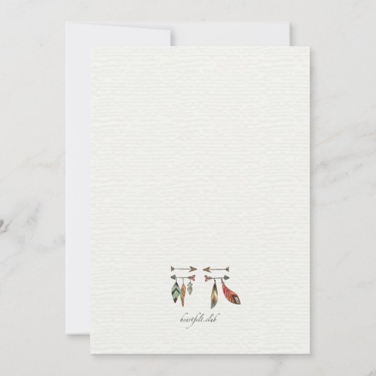 Uitnodiging voor westerne elementen (Achterkant)