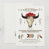 Uitnodiging voor westerne elementen (Voorkant / Achterkant)